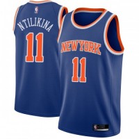 Nike New York Knicks #11 Frank Ntilikina Blue NBA Swingman Icon Edition Jersey
