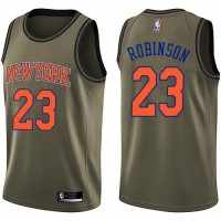 Nike New York Knicks #23 Mitchell Robinson Green NBA Swingman Salute to Service Jersey