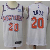 Nike New York Knicks #20 Kevin Knox White NBA Swingman Hardwood Classics Jersey