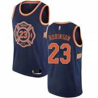 Nike New York Knicks #23 Mitchell Robinson Navy NBA Swingman City Edition Jersey