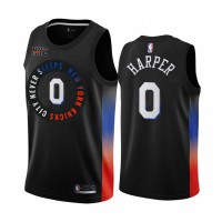 Nike New York Knicks #0 Jared Harper Black NBA Swingman 2020-21 City Edition Jersey