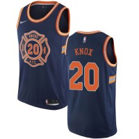 Nike New York Knicks #20 Kevin Knox Navy NBA Swingman City Edition Jersey