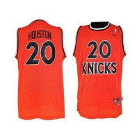 Nike New York Knicks #20 Allan Houston Orange Throwback Stitched NBA Jersey
