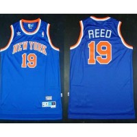 New York Knicks #19 Willis Reed Blue Throwback Stitched NBA Jersey