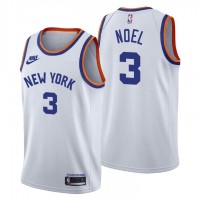 New York New York Knicks #3 Nerlens Noel Men's Nike Releases Classic Edition NBA 75th Anniversary Jersey White