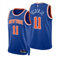 Nike New York Knicks #11 Wayne Selden Jr. Blue Men's 2021-22 NBA 75th Anniversary Diamond Swingman Jersey - Icon Edition