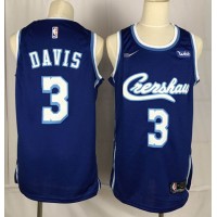 Nike Los Angeles Lakers #3 Anthony Davis Crenshaw Fashion Limited NBA Jersey