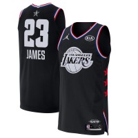 Los Angeles Lakers #23 LeBron James Black Jordan Brand 2019 NBA All-Star Game Finished Authentic Jersey