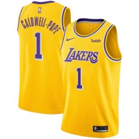 Nike Los Angeles Lakers #1 Kentavious Caldwell-Pope Gold NBA Swingman Icon Edition Jersey