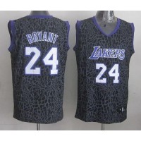 Los Angeles Lakers #24 Kobe Bryant Purple Crazy Light Stitched NBA Jersey