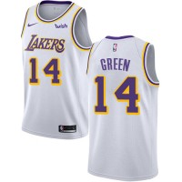 Nike Los Angeles Lakers #14  Danny Green White NBA Swingman Association Edition Jersey