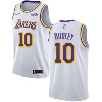 Nike Los Angeles Lakers #10 Jared Dudley White NBA Swingman Association Edition Jersey