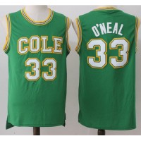 Los Angeles Lakers #33 Shaquille O'Neal Green Robert G. Cole High School Stitched NBA Jersey