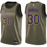 Nike Los Angeles Lakers #30 Troy Daniels Green NBA Swingman Salute to Service Jersey
