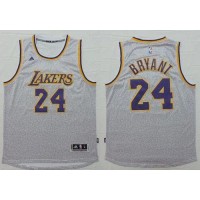 Los Angeles Lakers #24 Kobe Bryant Grey Fashion Stitched NBA Jersey