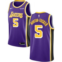 Nike Los Angeles Lakers #5 Talen Horton-Tucker Purple NBA Swingman Statement Edition Jersey