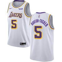 Nike Los Angeles Lakers #5 Talen Horton-Tucker White NBA Swingman Association Edition Jersey