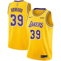 Nike Los Angeles Lakers #39 Dwight Howard Gold NBA Swingman Icon Edition Jersey