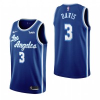 Los Angeles Los Angeles Lakers #3 Anthony Davis Blue 2019-20 Classic Edition Stitched NBA Jersey