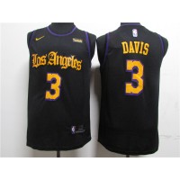 Nike Los Angeles Lakers #3 Anthony Davis Black 2020 Latin Nights NBA Swingman Jersey