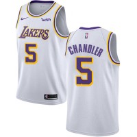 Nike Los Angeles Lakers #5 Tyson Chandler White NBA Swingman Association Edition Jersey