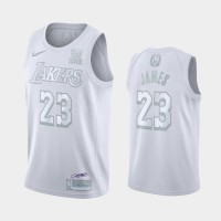 Los Angeles Los Angeles Lakers #23 Lebron James Men's Nike White MVP Limited NBA Jersey