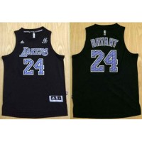 Los Angeles Lakers #24 Kobe Bryant Black New Camo Fashion Stitched NBA Jersey