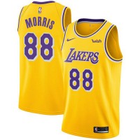 Nike Los Angeles Lakers #88 Markieff Morris Gold NBA Swingman Icon Edition Jersey