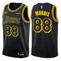 Nike Los Angeles Lakers #88 Markieff Morris Black NBA Swingman City Edition Jersey