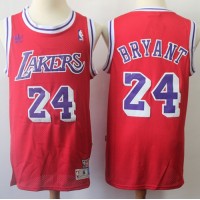 Los Angeles Lakers #24 Kobe Bryant Red Swingman Stitched NBA Jersey