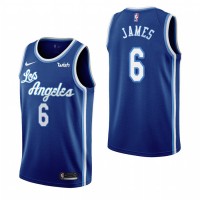 Los Angeles Los Angeles Lakers #6 Lebron James Blue 2019-20 Classic Edition Stitched NBA Jersey