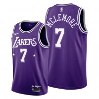 Los Angeles Los Angeles Lakers #7 Ben Mclemore Men's 2021-22 City Edition Purple NBA Jersey