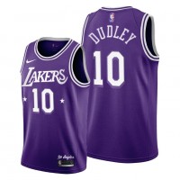 Los Angeles Los Angeles Lakers #10 Jared Dudley Men's 2021-22 City Edition Purple NBA Jersey