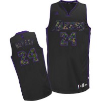Los Angeles Lakers #24 Kobe Bryant Black Camo Fashion Stitched NBA Jersey