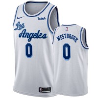 Nike Los Angeles Lakers #0 Russell Westbrook White 2019-20 Hardwood Classic Edition Stitched NBA Jersey