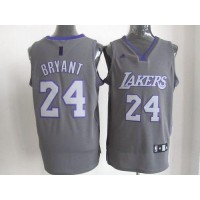 Los Angeles Lakers #24 Kobe Bryant Grey Graystone Fashion Stitched NBA Jersey