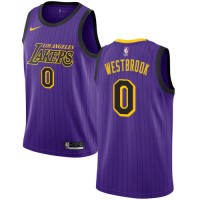 Nike Los Angeles Lakers #0 Russell Westbrook Purple NBA Swingman City Edition 2018/19 Jersey