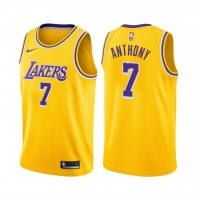 Nike Los Angeles Lakers #7 Carmelo Anthony Gold NBA Swingman Icon Edition Jersey