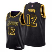 Nike Los Angeles Lakers #12 Kendrick Nunn Black NBA Swingman City Edition Jersey