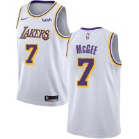 Nike Los Angeles Lakers #7 JaVale McGee White NBA Swingman Association Edition Jersey