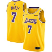 Nike Los Angeles Lakers #7 JaVale McGee Gold NBA Swingman Icon Edition Jersey