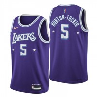 Los Angeles Los Angeles Lakers #5 Talen Horton-Tucker Men's Nike Purple 2021/22 Swingman NBA Jersey - City Edition