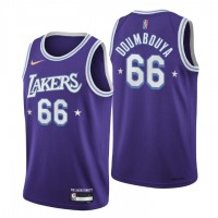 Los Angeles Los Angeles Lakers #66 Sekou Doumbouya Men's Nike Purple 2021/22 Swingman NBA Jersey - City Edition