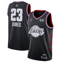 Los Angeles Lakers #23 LeBron James Black NBA Jordan Swingman 2019 All-Star Game Jersey