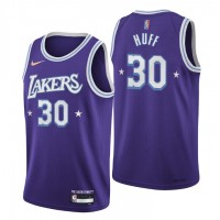 Los Angeles Los Angeles Lakers #30 Jay Huff Men's Nike Purple 2021/22 Swingman NBA Jersey - City Edition