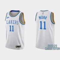 Los Angeles Los Angeles Lakers #11 Malik Monk White Men's Nike NBA 2022-23 Classic Edition Jersey