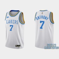 Los Angeles Los Angeles Lakers #7 Carmelo Anthony White Men's Nike NBA 2022-23 Classic Edition Jersey
