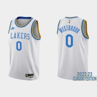 Los Angeles Los Angeles Lakers #0 Russell Westbrook White Men's Nike NBA 2022-23 Classic Edition Jersey
