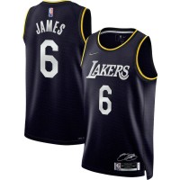 Los Angeles Los Angeles Lakers #6 LeBron James Black Men's Nike 2022 Select Series MVP Swingman Jersey
