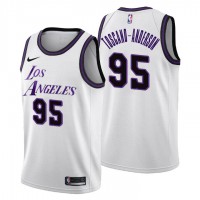 Nike Los Angeles Lakers #95 Juan Toscano-Anderson Men's 2022-23 City Edition NBA Jersey - Cherry Blossom White